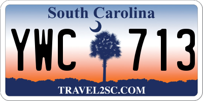 SC license plate YWC713