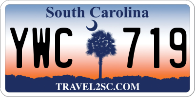 SC license plate YWC719
