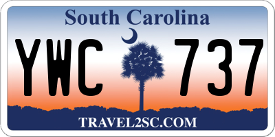SC license plate YWC737