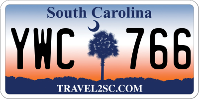 SC license plate YWC766
