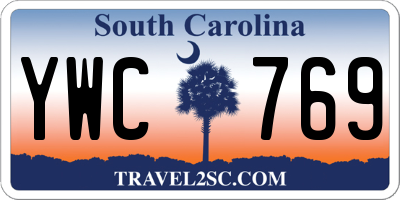 SC license plate YWC769