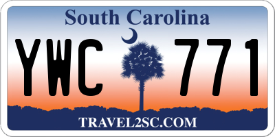 SC license plate YWC771