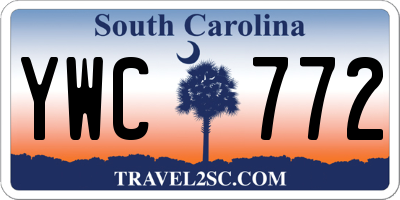 SC license plate YWC772