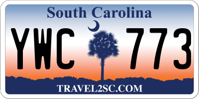 SC license plate YWC773
