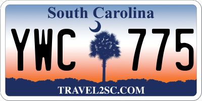 SC license plate YWC775