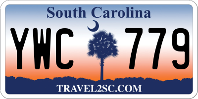 SC license plate YWC779