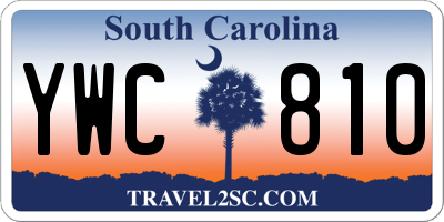 SC license plate YWC810