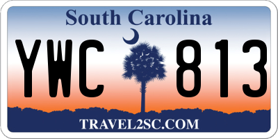 SC license plate YWC813