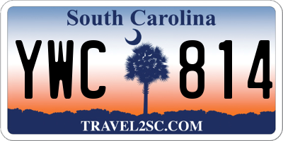 SC license plate YWC814