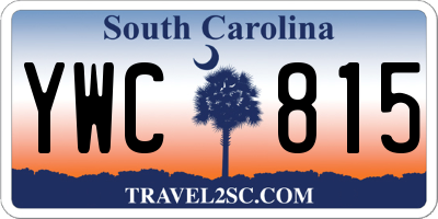 SC license plate YWC815