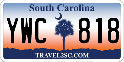 SC license plate YWC818