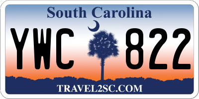 SC license plate YWC822