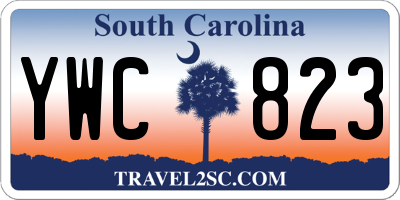 SC license plate YWC823