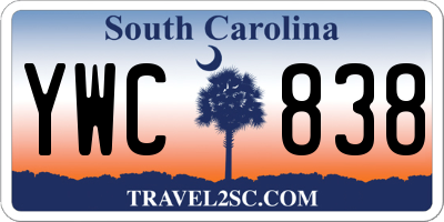 SC license plate YWC838