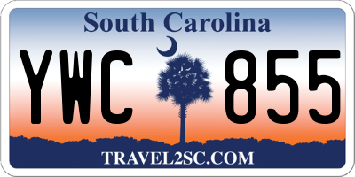 SC license plate YWC855