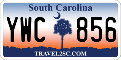 SC license plate YWC856