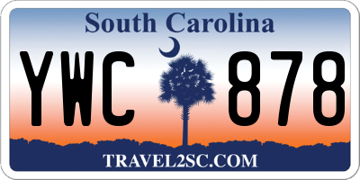 SC license plate YWC878