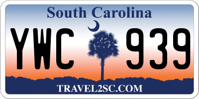 SC license plate YWC939