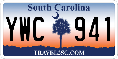 SC license plate YWC941