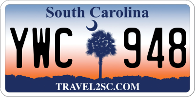 SC license plate YWC948