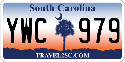 SC license plate YWC979