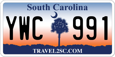 SC license plate YWC991