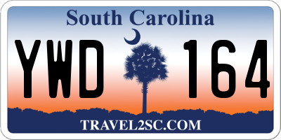SC license plate YWD164