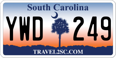 SC license plate YWD249
