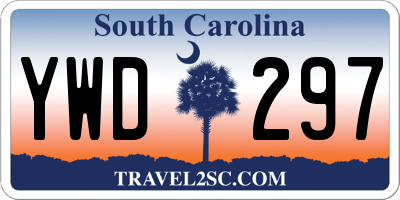 SC license plate YWD297