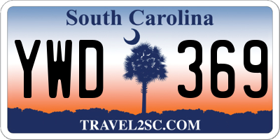 SC license plate YWD369