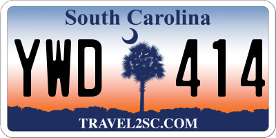 SC license plate YWD414