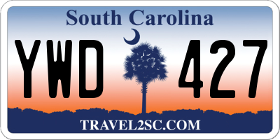 SC license plate YWD427