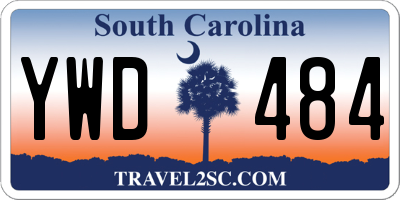 SC license plate YWD484