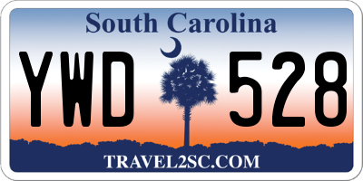 SC license plate YWD528