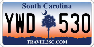 SC license plate YWD530