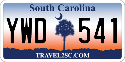 SC license plate YWD541