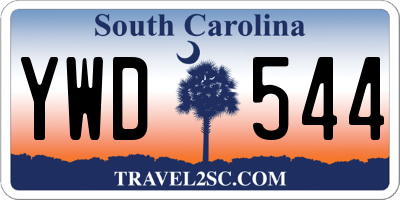 SC license plate YWD544