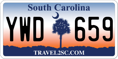 SC license plate YWD659