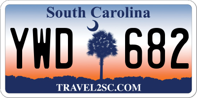 SC license plate YWD682