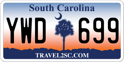 SC license plate YWD699