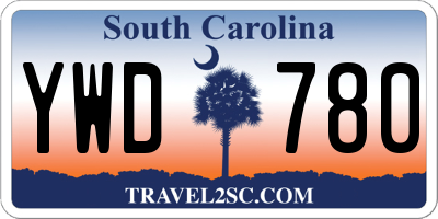 SC license plate YWD780