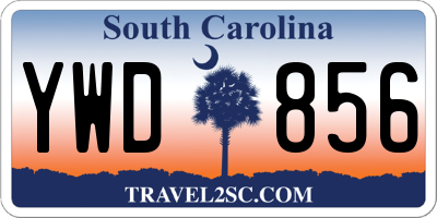 SC license plate YWD856