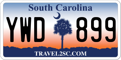 SC license plate YWD899