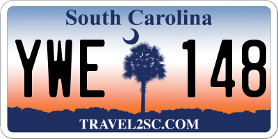 SC license plate YWE148
