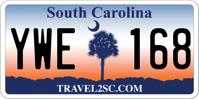 SC license plate YWE168