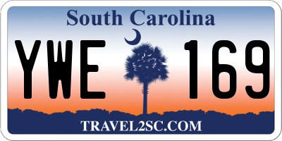 SC license plate YWE169