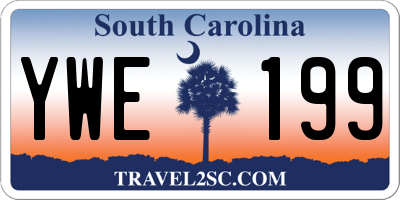 SC license plate YWE199