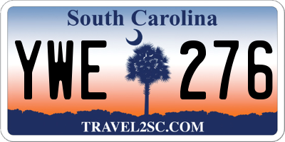 SC license plate YWE276
