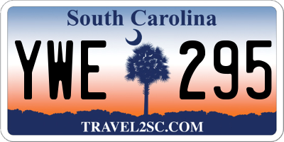 SC license plate YWE295