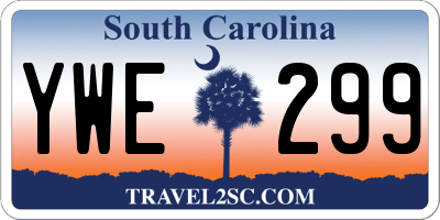 SC license plate YWE299